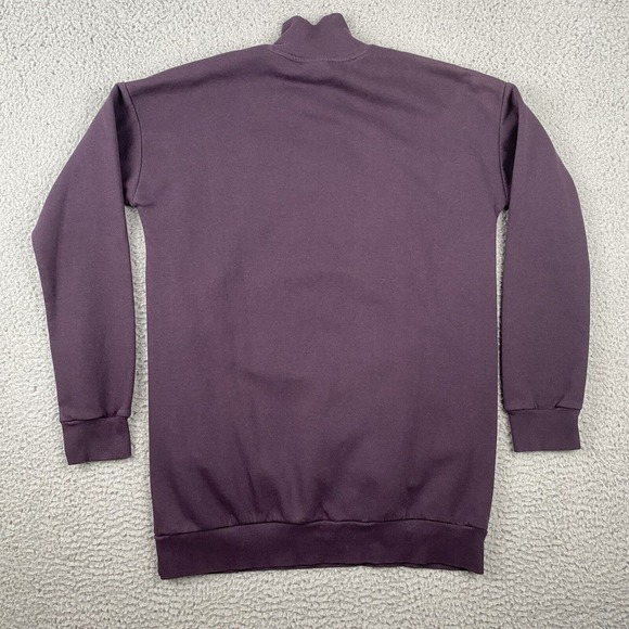 Adidas Women Purple Essentials Comfort Elongated 1/4 Zip Sweatshirt GD2592 Sz S - Picture 8 of 9